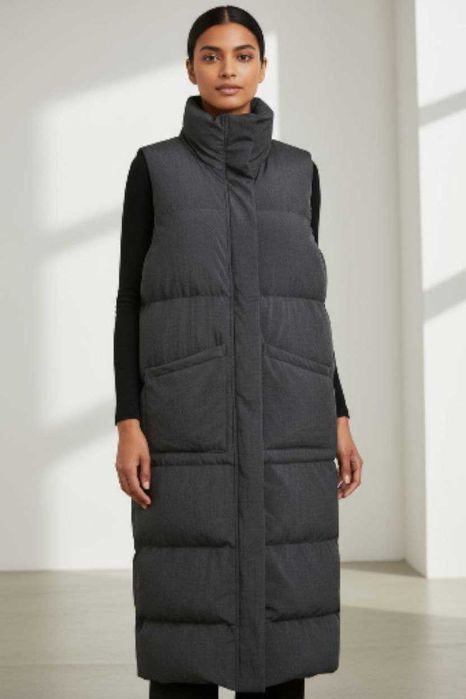 Ультралегкий длинный жилет на молнии oversize i saw it first, L/XL