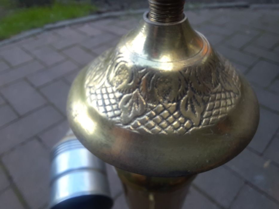 Lampka stojąca mosiężna