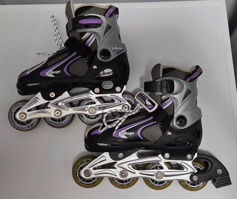 Rolki dziecięce, regulowany rozmiar 33–36 jak nowe