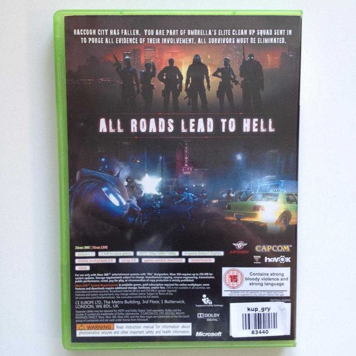 Resident Evil Operation Raccoon City PL X360 Sklep W-wa Ursynów