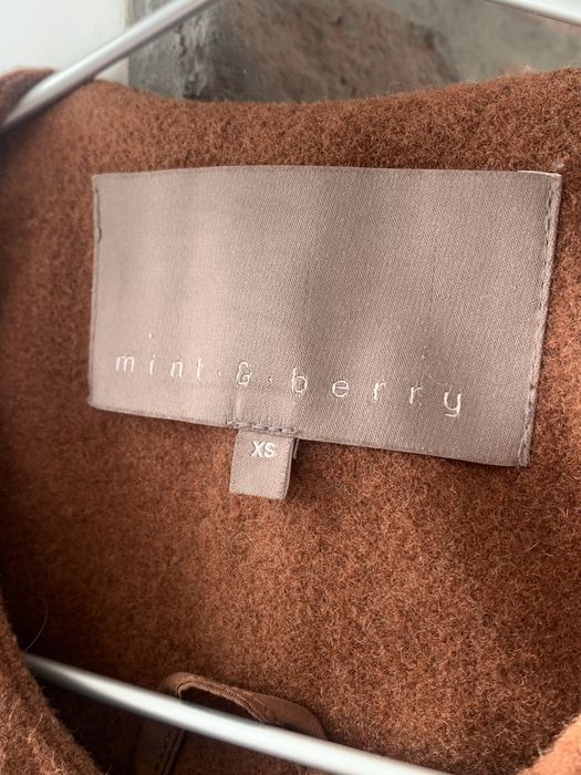 Пальто тренч осіннє шерстяне тепле Mint&Berry