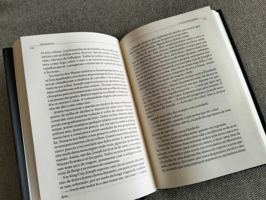 Livro "A um Deus Desconhecido" de John Steinbeck