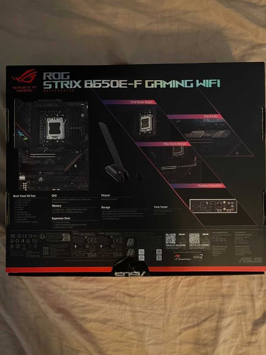 Комплект ASUS ROG Strix B650E-F Motherboard + AMD Ryzen 7 7700X Box