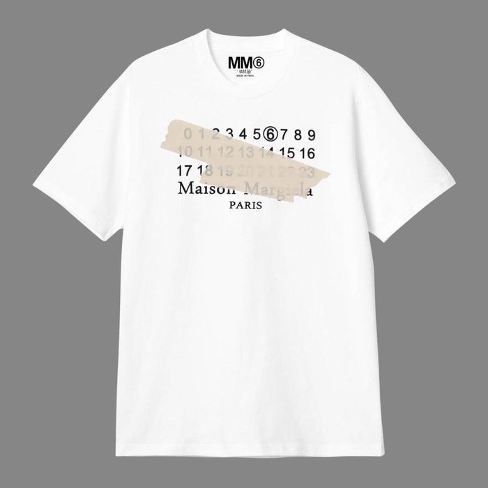 Мужские футболки Maison Margiela Paris Logo  мейсон марджела унисекс