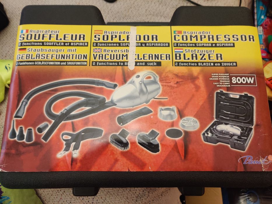 Aspirador/Soprador portátil 800W - SELADO - cabo 5 Metros a 220v