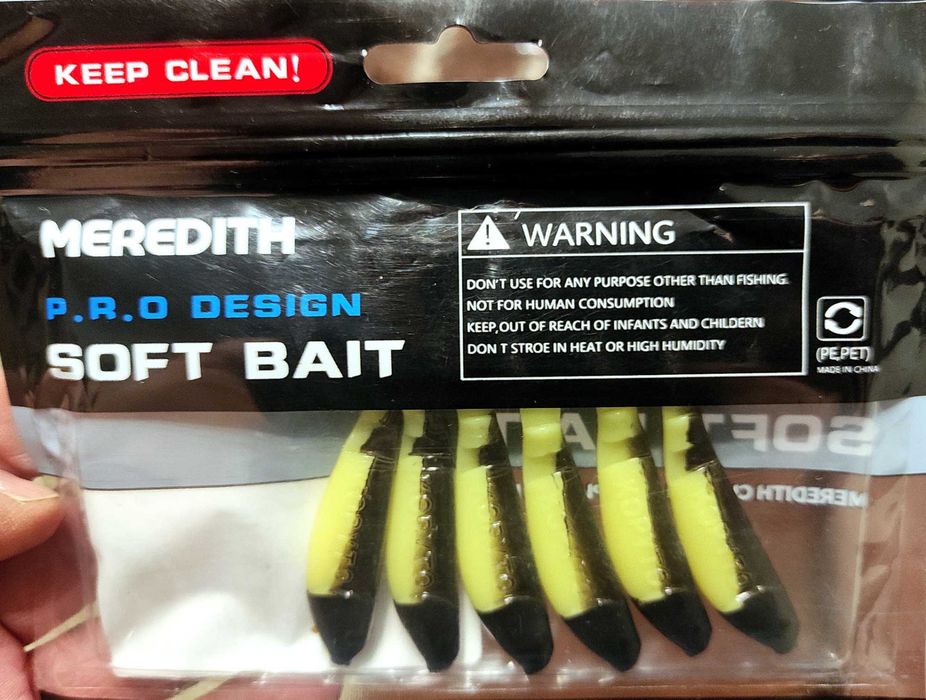 Amostras de pesca em vinil