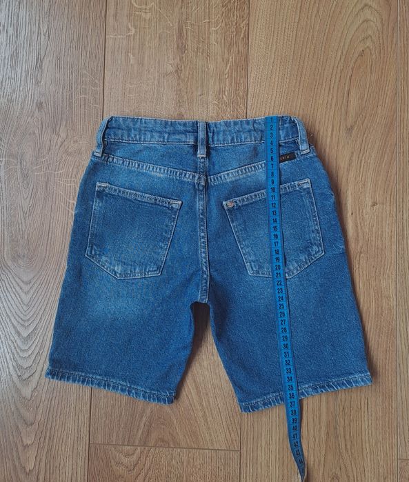 Летние синие джинсовые шорты для девочки/футболка майка топ