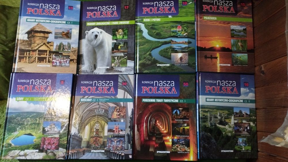 Książki kolekcja nasza Polska 51 sztuk