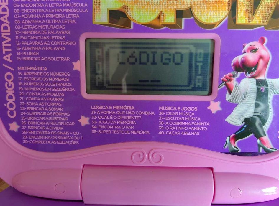 Computador didático para criança da Popota