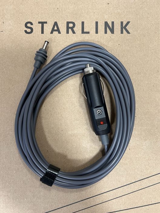 Кабель живлення для Starlink Mini від прикурювача авто адаптер12В 3,5м
