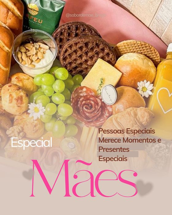 Cafe da manha para o dia das Maes