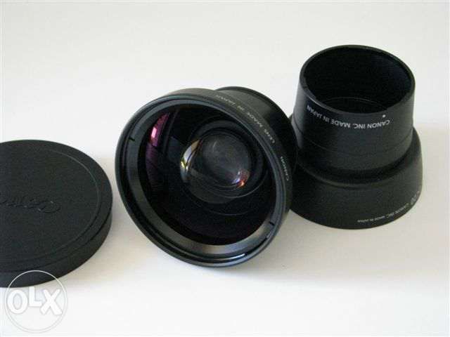 Grande angular e kit adaptador Canon