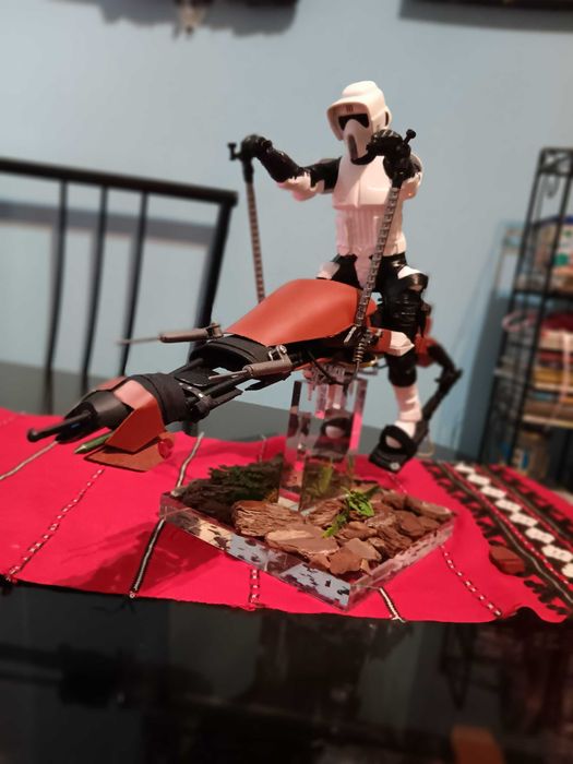 Star Wars:Speederbike com Scout Trooper