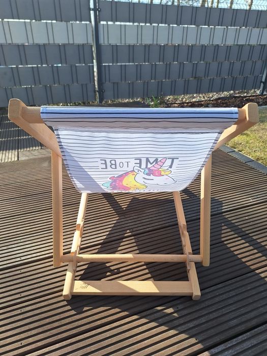 Leżak drewniany dziecięcy