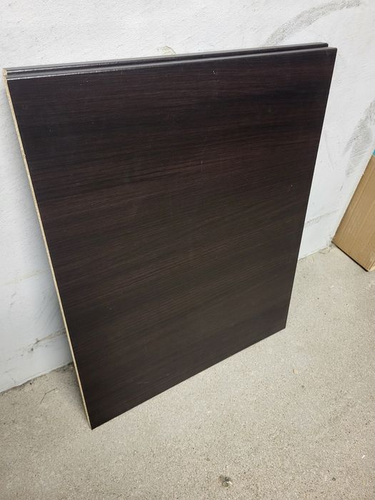 Półka Komplement, czarno-brązowa, 50x58 cm