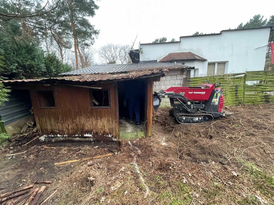 Czyszczenie działek rod wyburzenia rozbiórki wyburzanie demontaż rod