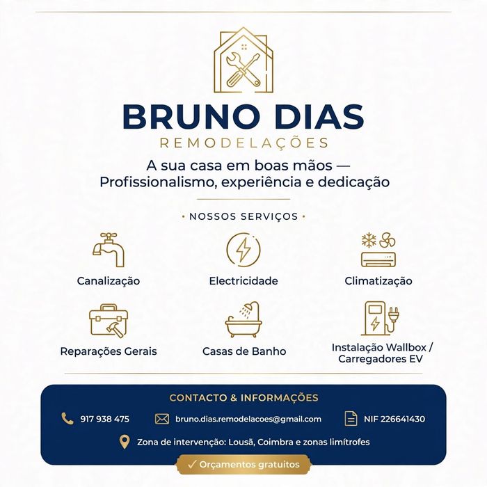 Serviço Canalização Eletricidade e reparações gerais
