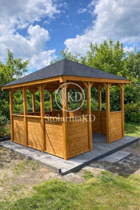 Altana ogrodowa altanka drewniana wiata pergola 3x3 3x4 4x4