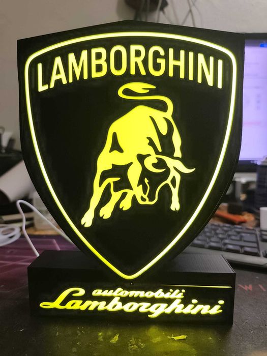 Lightbox Luminaria decorativa Lamborghini
