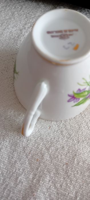 Angielska kostna porcelana filiżanka