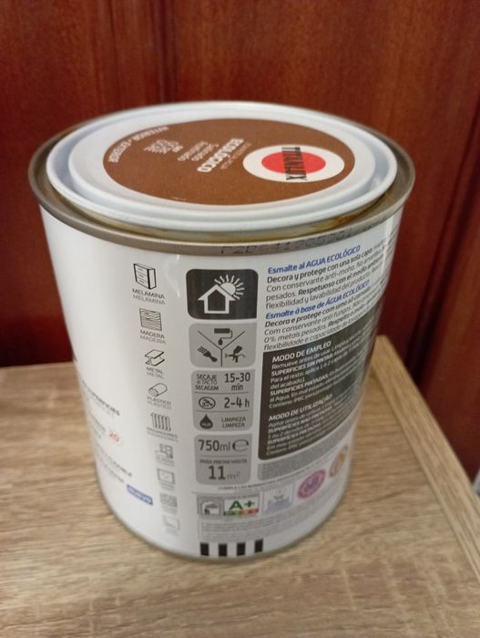 Tinta Titanlux Esmalte Ecológico Castanho Satinado