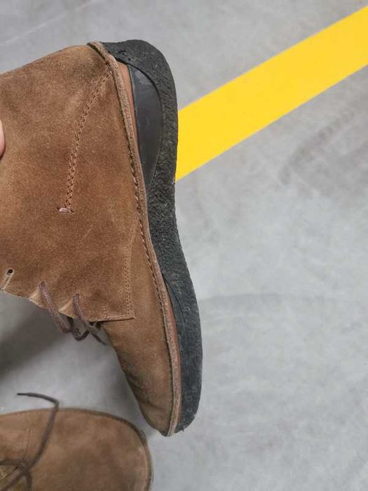 Botas camel em camurça, para homem
