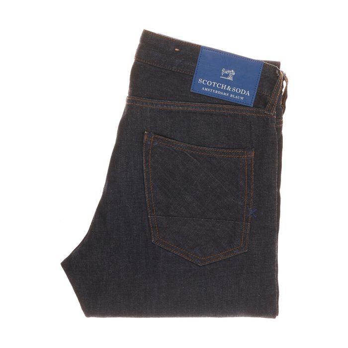 Spodnie Scotch & Soda Ralston Dark Blue W31 L32 Męskie Jeans Button