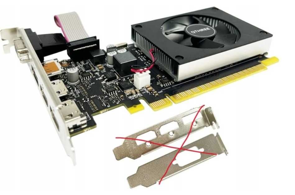 QTHREE GeForce GT 730 4 GB 64-bitowa karta graficzna DDR3 M1833