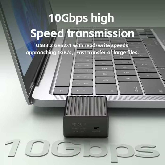 Зовнішній адаптер HAGIBIS M.2 NVMe 2230 PCIe SSD to USB 3.2 з кулером