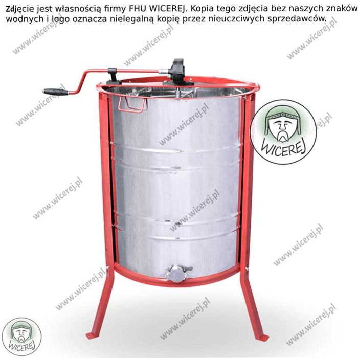 Miodarka 3 kasetowa uniwersalna zbiornik nierdzewny, wirnik nierdzewny