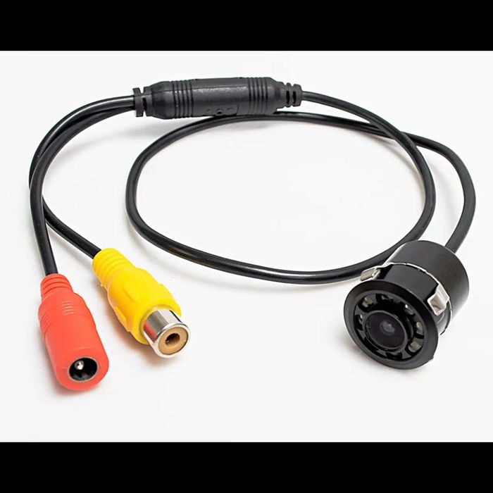 D106- Kit completo Câmeras visão traseira do carro COM 8 LEDS