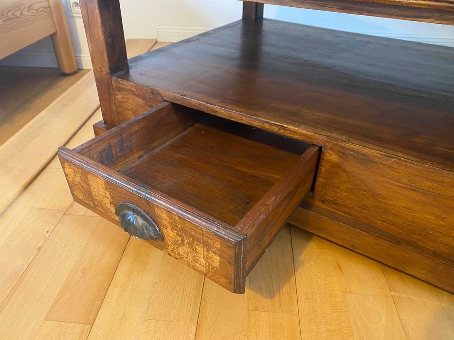 Ława AlmiDecor - Lite egzotyczne drewno - palisander - styl kolonialny