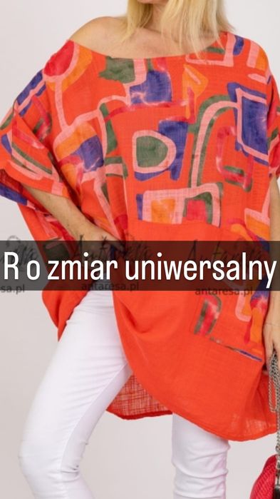 Bawełniana tunika oversize