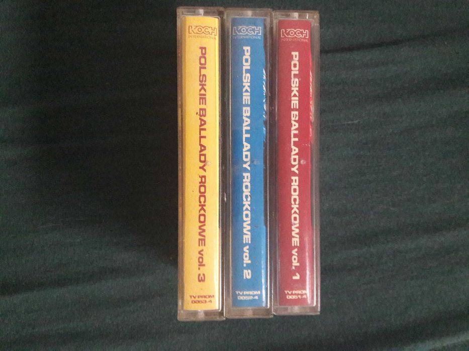 Polskie ballady rockowe  vol 1,2,3  kasety mc