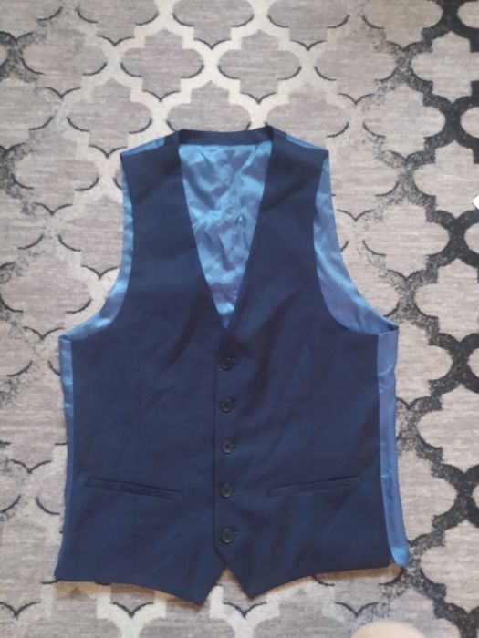 Kamizelka garniturowa elegancka Slim Fit DKNY wełniana nowa