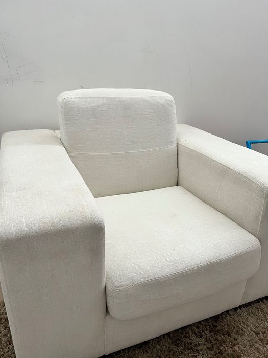 Conjunto sofá e poltrona