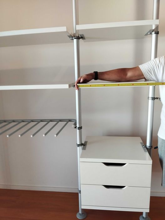 IKEA STOLMEN Sistema modular de roupeiro/closet