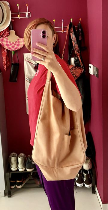 Torebka shopper Mako Bags Mrs. Big Caramel