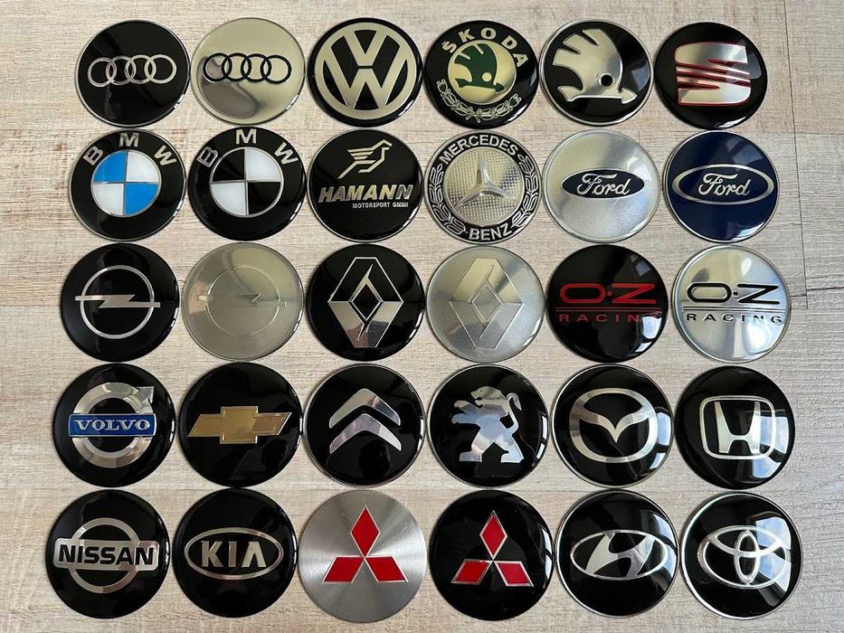 Наклейки на диски алюмінієві 65мм VW
BMW Audi Mercedes Skoda Toyota