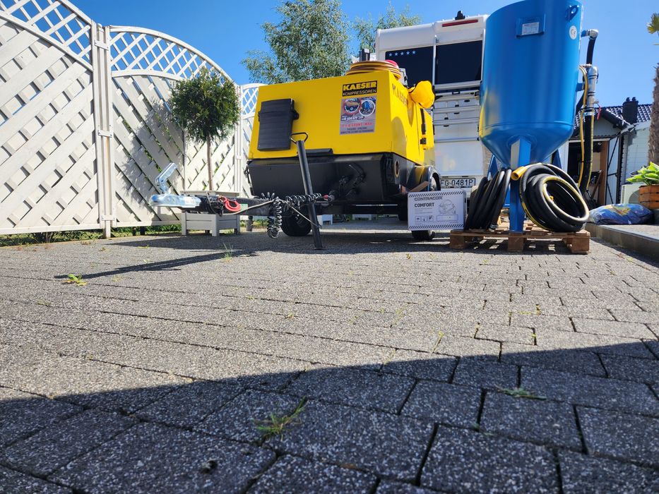 Komplet kompresor 5m/M + piaskarka 200 L nowa dostawa szkolenie gratis