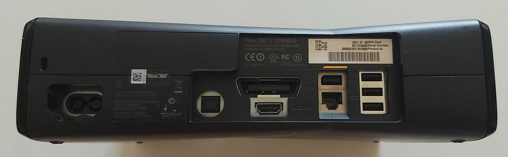 Consola Microsoft Xbox 360 Slim RGH 3 Preta Black Matte XBOX360