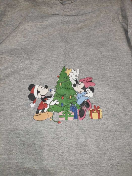 Толстовка с капюшоном awdis с принтом микки мауса merry christmas