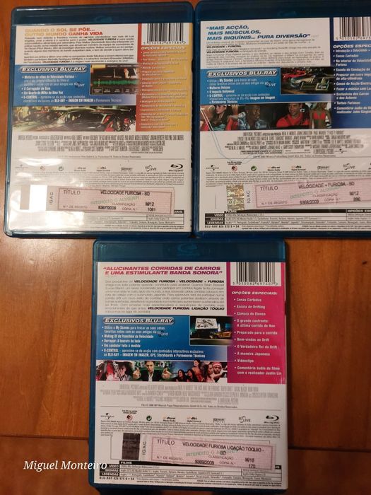 Blu Ray - 9 Filmes Velocidade Furiosa 9 Filmes