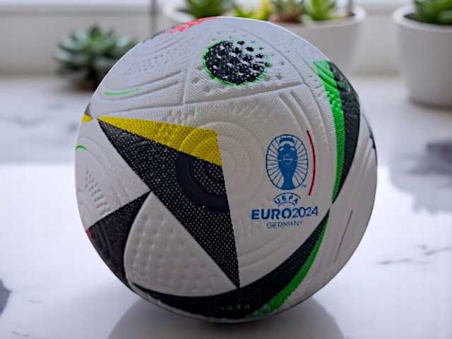 Мяч футбольный, 5-й или 4-й размер, FUSSBALLIEBE EURO 2024