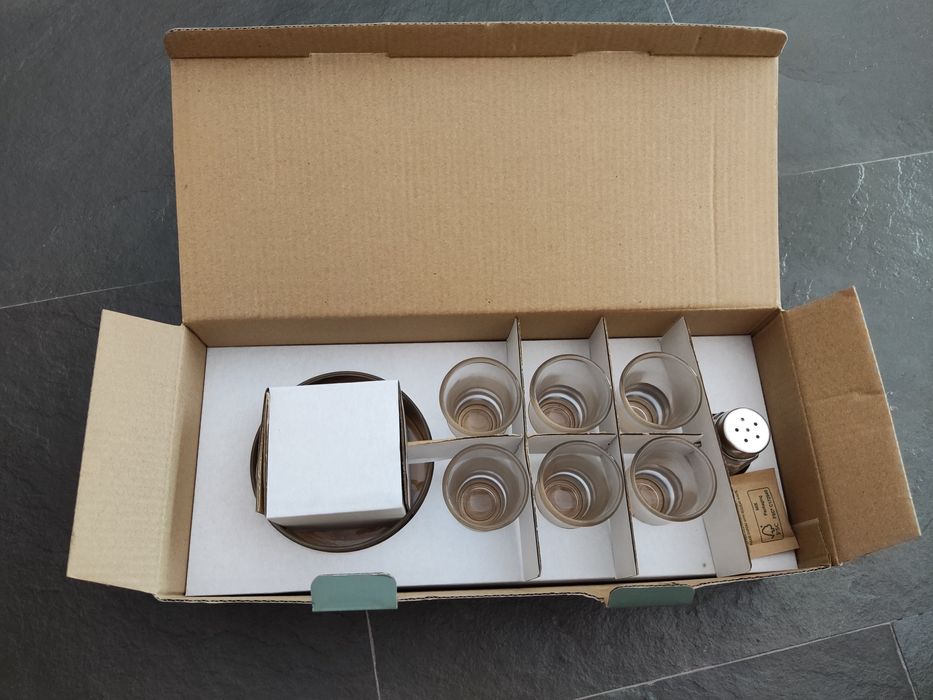 Tequila set (tabuleiro, copos, saleiro)