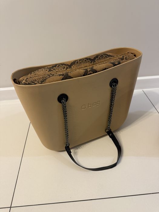 Zestaw Obag torebka standard duża champagne   o bag szampan  nowa