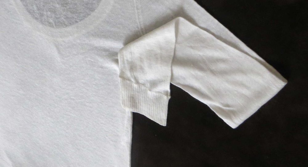 Camisola Branca, Malha muito fina, Máximo Dutti - Tamanho S