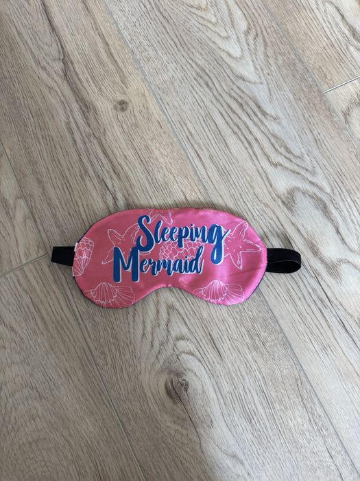 Nowa różowa opaska na oczy do spania Sleeping Mermaid Pepco
