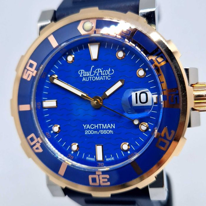 Paul Picot Yachtman III Date P1151.SRG.1604 steel\ Gold 18 K