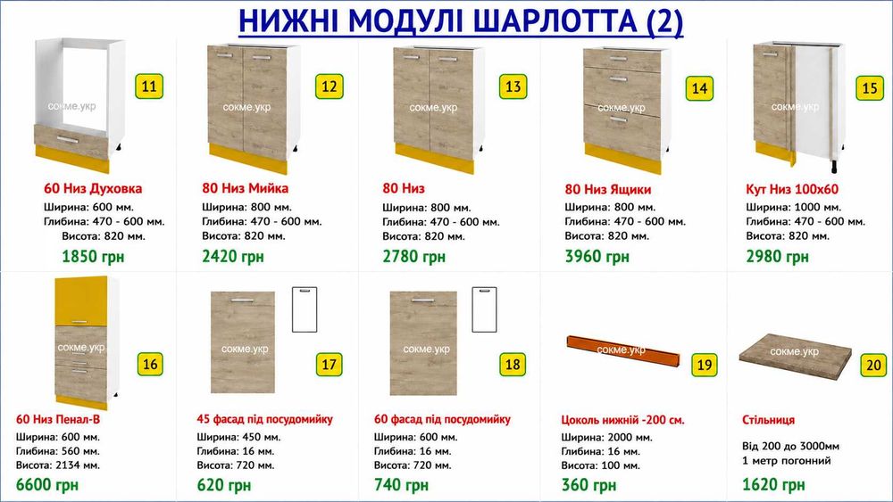 Кухни модульные со склада. Разные цвета. Быстрая доставка.